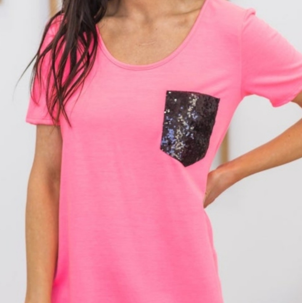 Hot pink shirt